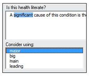 Health Literacy Adisor plain language software