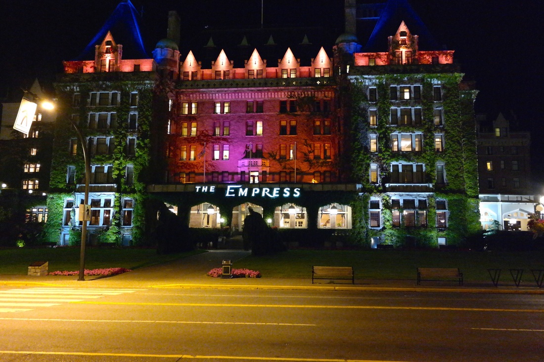 The Fairmont Empress hotel in downtown Victoria, BC