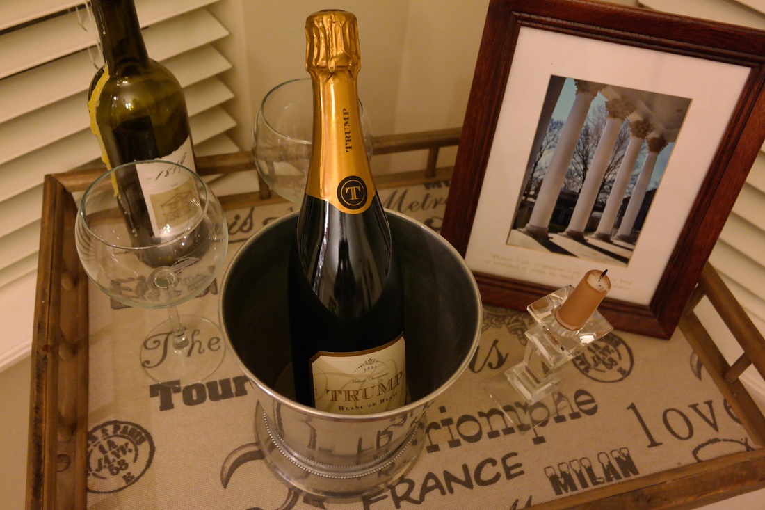 Trump Winery champagne bridal party invite
